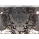 Защита картера, КПП и РК (композит 10 мм) для Toyota Land Cruiser 300 2021-н.в. (V - все), Lexus LX 500D 2021-н.в., Lexus LX 600 2021-н.в. (2 части)