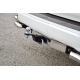 Фаркоп с нержавеющей накладкой для Toyota Land Cruiser 200 2007-2021, Lexus LX 2016-2022 съемное крепление шара под американский квадрат