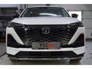 Защита передняя нижняя 42,4 мм для Changan CS55 plus I Рестайлинг 2WD 1.5T 2021 – н.в. CHANCS55PL23-04