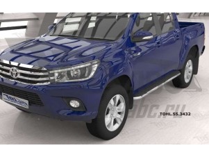 Пороги алюминиевые Ring для Toyota Hilux № TOHL.55.3432
