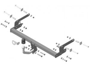Фаркоп с оцинк. шаром для Renault Sandero Stepway 2014-2022, Renault Logan Stepway 2019-2022, Renault Logan 2004-2014, 2014-2022, Renault Sandero 2014-2022 крепление шара на двух болтах №R102As