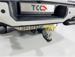 Фаркоп (шар E, надпись FOTON) для Foton Tunland G9 2.0 Diesel АКПП 4WD 2021-н.в. №TCU00479
